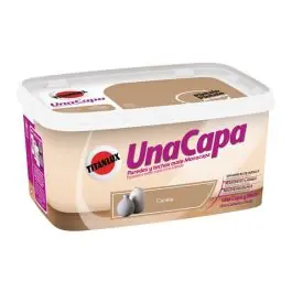 Pintura plastica una capa mate 4 l canela titan