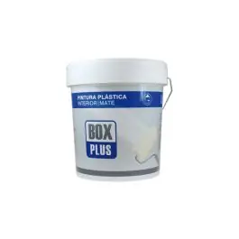 Pintura plastica interior exterior mate 25 kg blanco box plus
