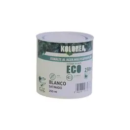 Esmalte al agua eco satinado 250 ml blanco kolorea