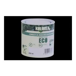 Esmalte al agua eco satinado 250 ml negro kolorea