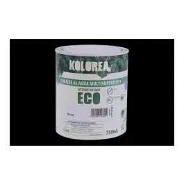 Esmalte al agua eco satinado 750 ml negro kolorea