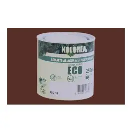Esmalte al agua eco satinado 250 ml tabaco kolorea