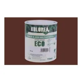 Esmalte al agua eco satinado 750 ml tabaco kolorea
