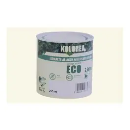 Esmalte al agua eco satinado 250 ml blanco roto kolorea