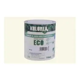 Esmalte al agua eco satinado 750 ml blanco roto kolorea