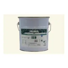 Esmalte al agua eco satinado 4 l blanco roto kolorea