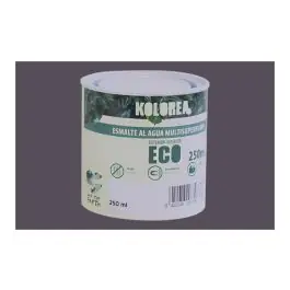Esmalte al agua eco satinado 250 ml gris medio kolorea
