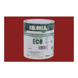 Esmalte al agua eco satinado 750 ml rojo carruajes kolorea