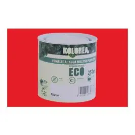Esmalte al agua eco satinado 250 ml rojo china kolorea
