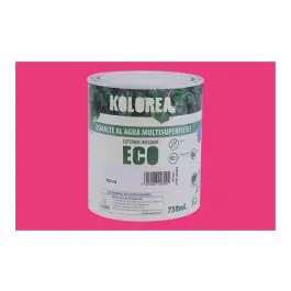 Esmalte al agua eco satinado 750 ml fucsia kolorea