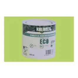 Esmalte al agua eco satinado 250 ml verde lima kolorea
