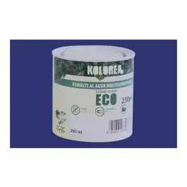 Esmalte al agua eco satinado 250 ml azul cantabrico kolorea