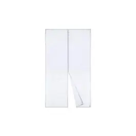 Mosquitera para puerta dos hojas fijacion textil 120x220cm blanca natuur