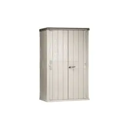 Cobertizo resina stora way 1670 l alto 130 x 75,6 x 206,2h taupe/antracita toomax