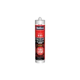 Silicona alta temperatura n-65 fire stop 300 ml gris quilosa