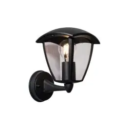 Aplique exterior ip44 durham 1xe27 negro ascenden ip54 cristalrecord