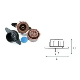 Gotero desmontable autocompensante key-orvel 25 u 8 l/h caudal