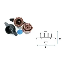 Gotero desmontable autocompensante key-orvel 25 u 4 l/h caudal