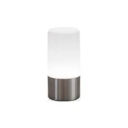 Lampara sobremesa maia bateria recargable 19 x 9 cm 100 lm rgb gris espacial newgarden