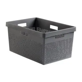Cesta ordenacion bohool 40 l gris antracita tatay