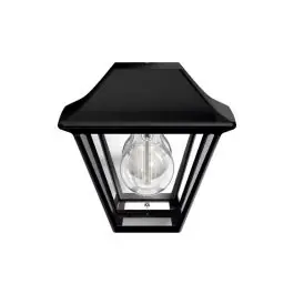 Aplique alpenglow negro ip 44 sin bombilla philips