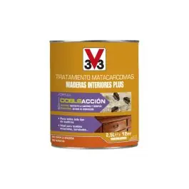 Tratamiento matacarcomas maderas interior plus 2,5 l v33