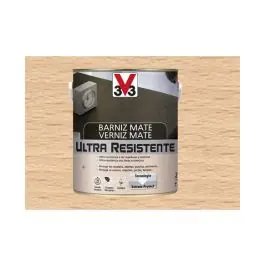Barniz interior al agua ultra resistente mate 2,5 l incoloro v33