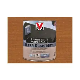 Barniz interior al agua ultra resistente mate 750 ml cerezo v33
