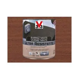 Barniz interior al agua ultra resistente mate 750 ml sapeli v33