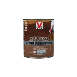 Barniz interior al agua ultra resistente mate 750 ml wengue v33