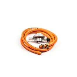 Regulador gas con manguera botella azul 28 gr 1,5 m +2 abrazaderas comgas