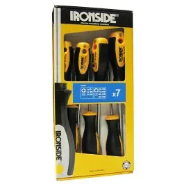 Destornillador juego 7 piezas bocas pz / tx ironside