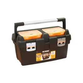 Caja herramientas abs negro profesional 500 x 295 x 270 mm asa aluminio ironside