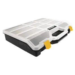 Clasificador maleta polipropileno negro 378 x 290 x 61 mm 21 compartimientos ironside