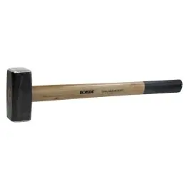 Maza 3 kg 600 mm cabeza forjada din 6475,mango de nogal americano ironside