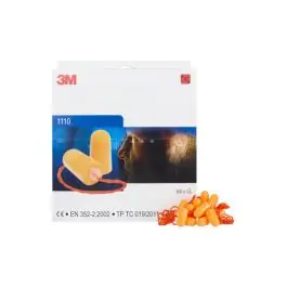Tapon auditivo desechable (100 pares) con cordon snr 35 db 3m