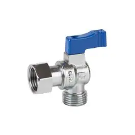 Valvula escuadra caldera termo 1/2 m-h maneta azul genebre
