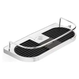 Cestillo barra cromo 30,5x12x6,7 cm negro tatay