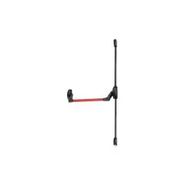 Antipanico sobreponer 2 puntos fast push 900mm negro/rojo cisa