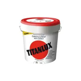 Pintura plastica interior exterior cobertura total mate 15 l blanco titanlux