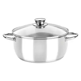 Cazuela con tapa cristal optima 24 cm monix