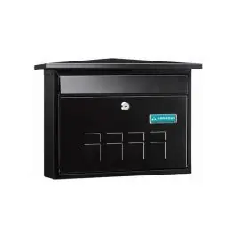 Buzon exterior acero deco negro arregui