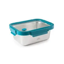 Contenedor alimentos rectangular inox 1800 ml etern lacor