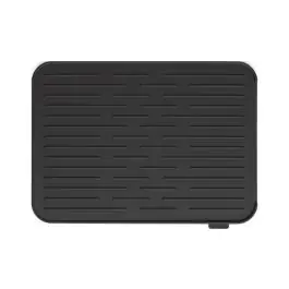 Alfombrilla escurreplatos silicona 44x32cm gris oscuro brabantia