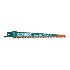 Hoja sierra sable para madera pvc s644 d 5 uds 200693-150 mm recto grueso ironside