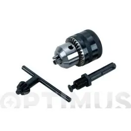 Portabrocas manual 13 mm + adaptador sds plus + llave de apriete wolfcraft