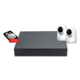 Grabador nvr video 8 canales + 2 camaras int. + di onvif c/camara mod sentinel iii energeeks