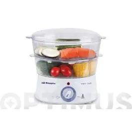 Cocedor al vapor 400 w 2 pisos 5 l orbegozo