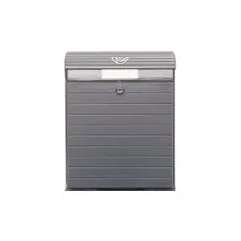 Buzon exterior plastico gris 30,5 x 12,8 x 38,8 cm tatay