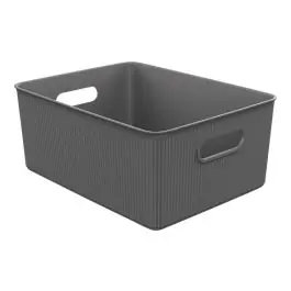 Cesta ordenacion baobab l antracita 16 x 38,5 x 29,4 cm tatay